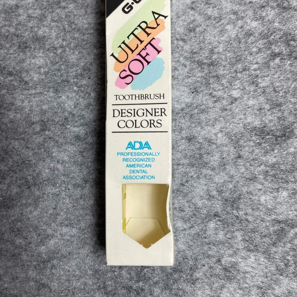 VTG Butler GUM 449 Adult Compact Ultra Soft Toothbrush Designer Colors USA Lot 3